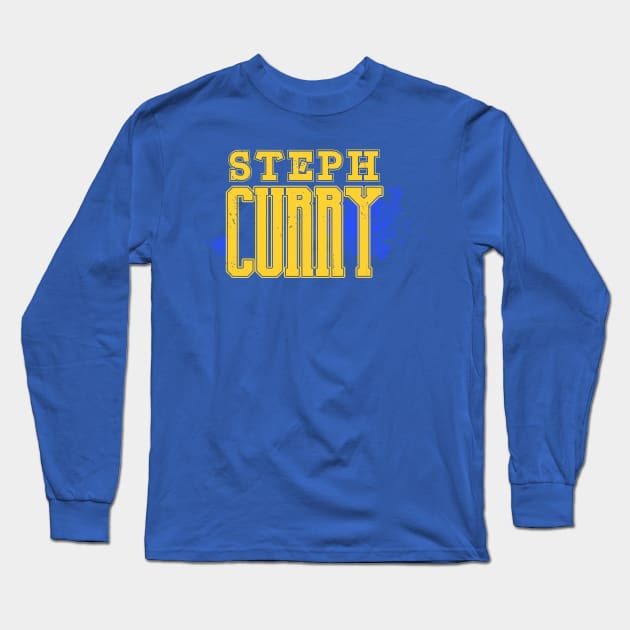 steph curry Long Sleeve T-Shirt by AlfinStudio